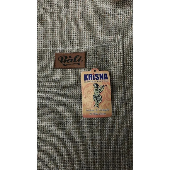 Bali Hemp Tote Bag Unisex Eco-Friendly Natural Drawstring Casual - Picture 3 of 6